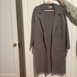 Women's Gray Cardigan Sweater
